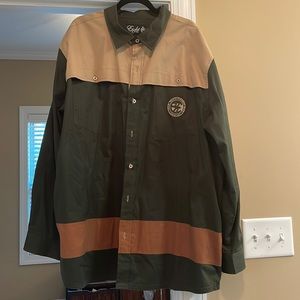 Mens button long sleeve button up shirt